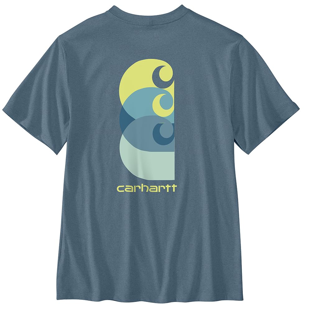 ★ ★ Men's Relaxed Fit CKJ Graphic Short Sleeve Carhartt Men's Force Relaxed Fit Midweight Logo Graphic